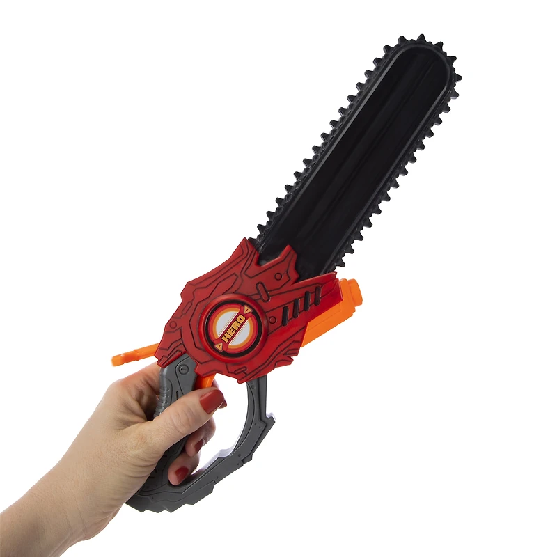 hero chain saw dart blaster 15in