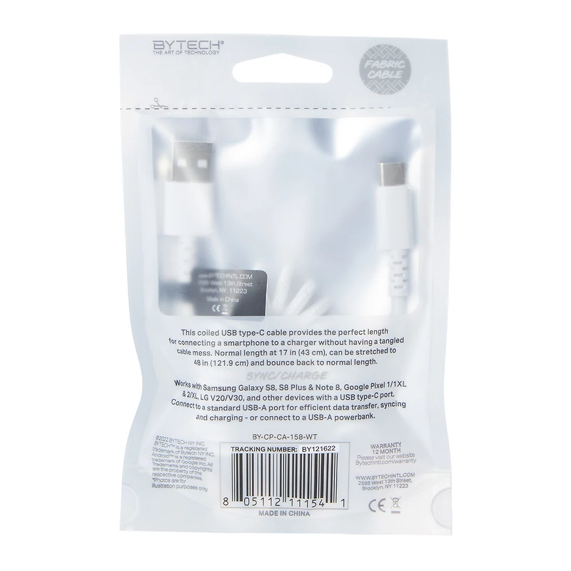 4ft USB-C Coil Cable