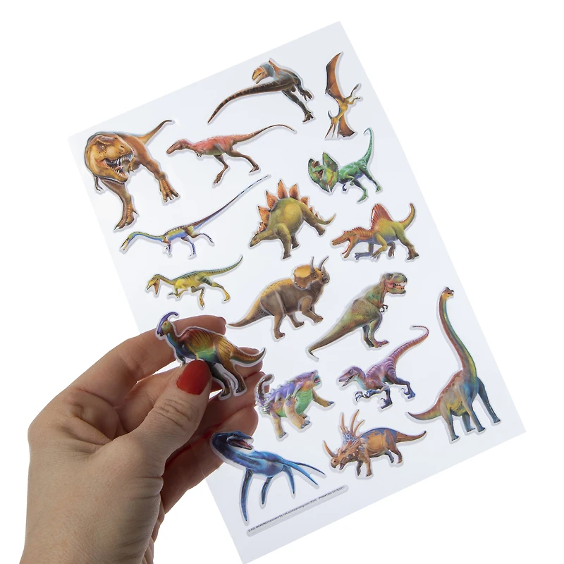 dinosaur puffy stickers 17-count