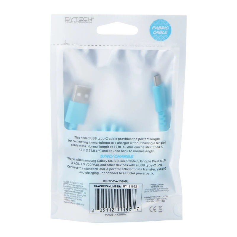 4ft USB-C Coil Cable