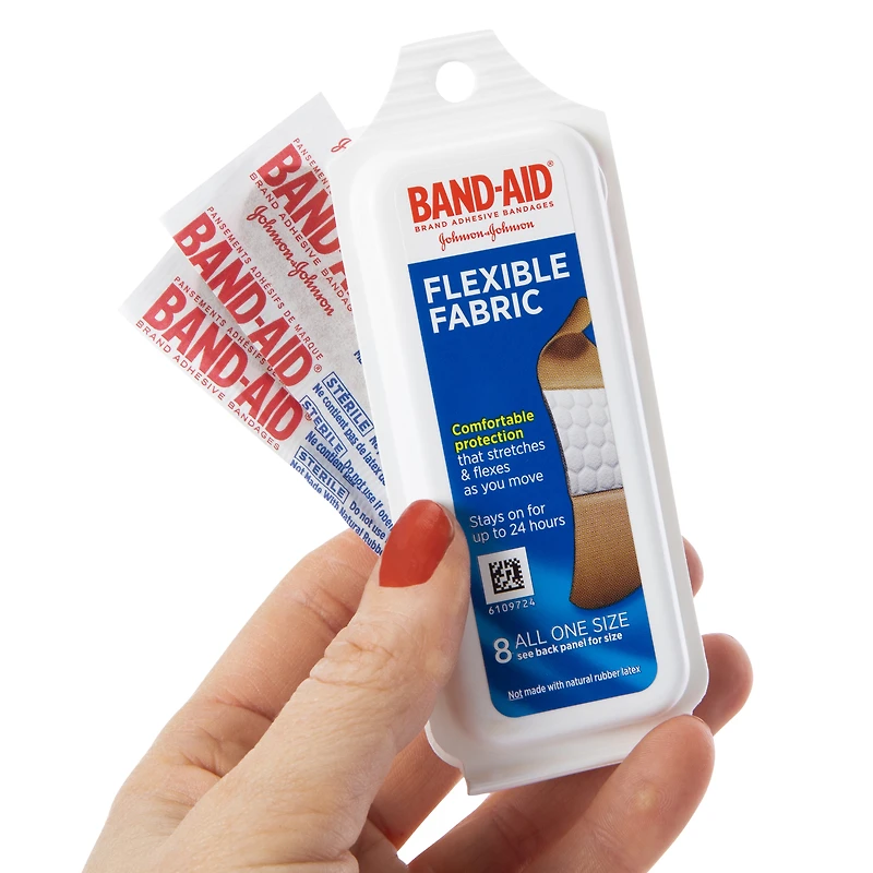band-aid® travel pack flexible bandages 8-count