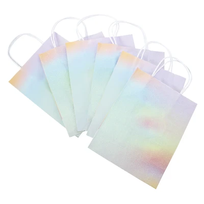 medium kraft gift bags 10in x 7.95in 6-count