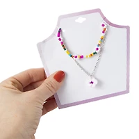 Layered Bead & Chain Necklace Set 3-Piece - Hibiscus