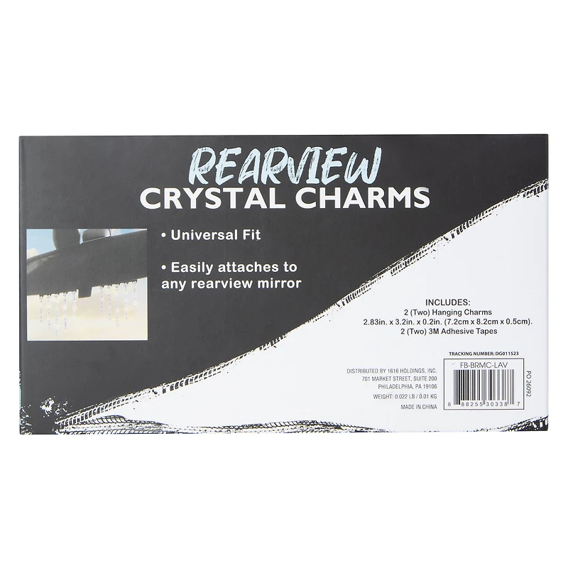 bling rearview mirror crystal charm