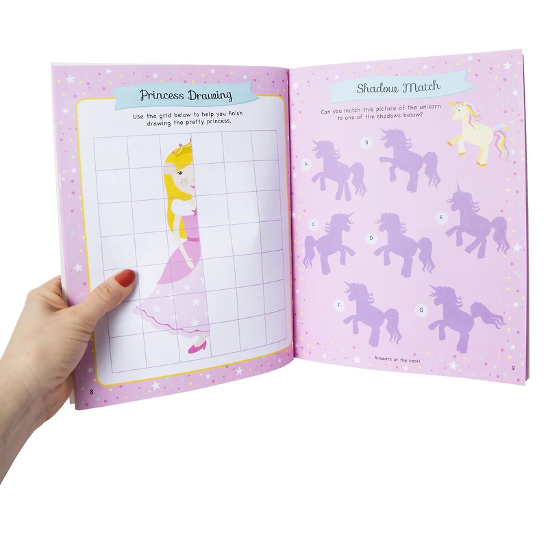 unicorn magic activity book with 50+ puffy stickers