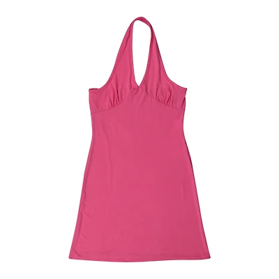 pink halter dress