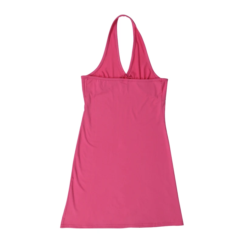 pink halter dress