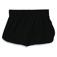 black 'california' graphic dolphin shorts