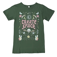 'create space' graphic tee