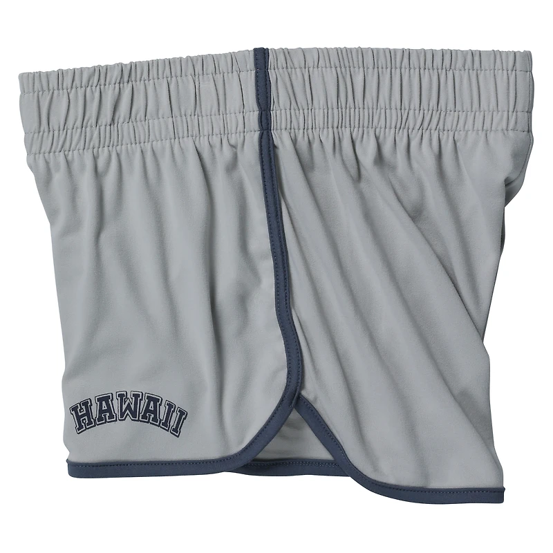 gray 'hawaii' graphic dolphin shorts
