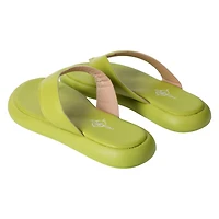 Ladies Vegan Leather Flip Flops