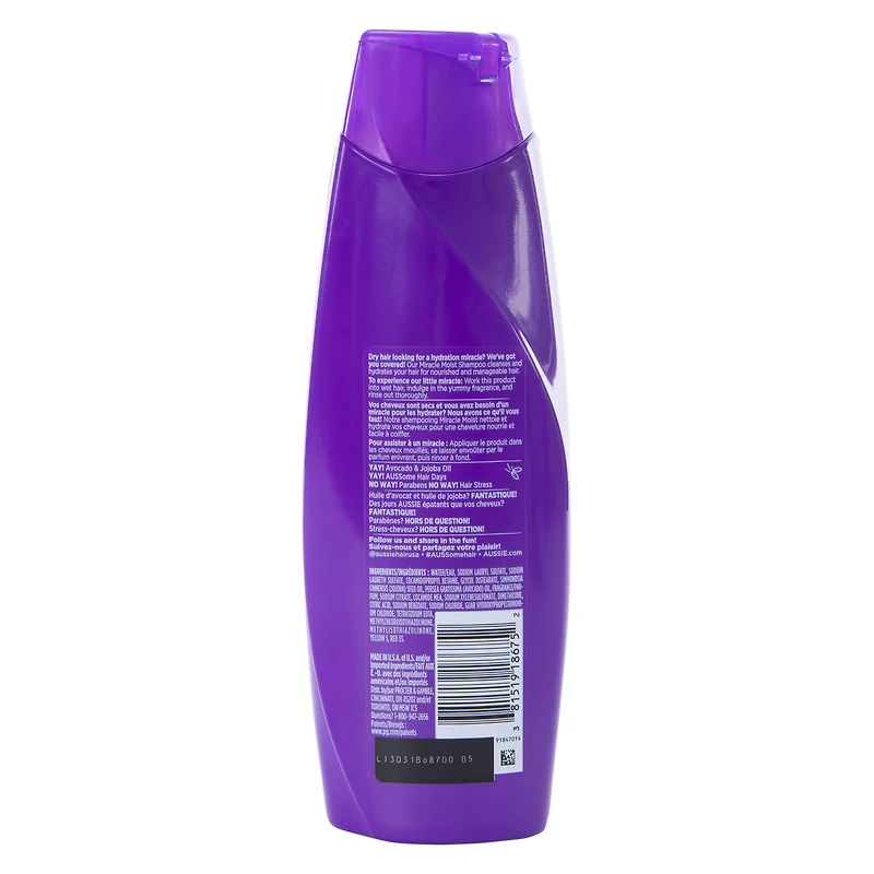 aussie® miracle moist shampoo 12.1 fl.oz