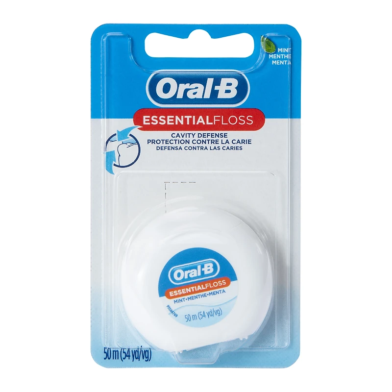oral-b® mint essential floss cavity defense 54yd