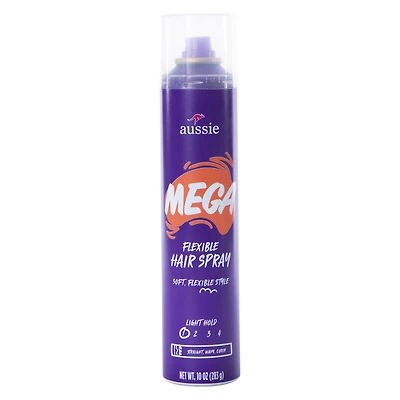 aussie mega flexible hairspray 10oz