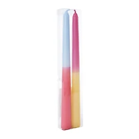 10in ombre taper candles 2-count