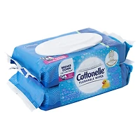 cottonelle® flushable wipes 84-count