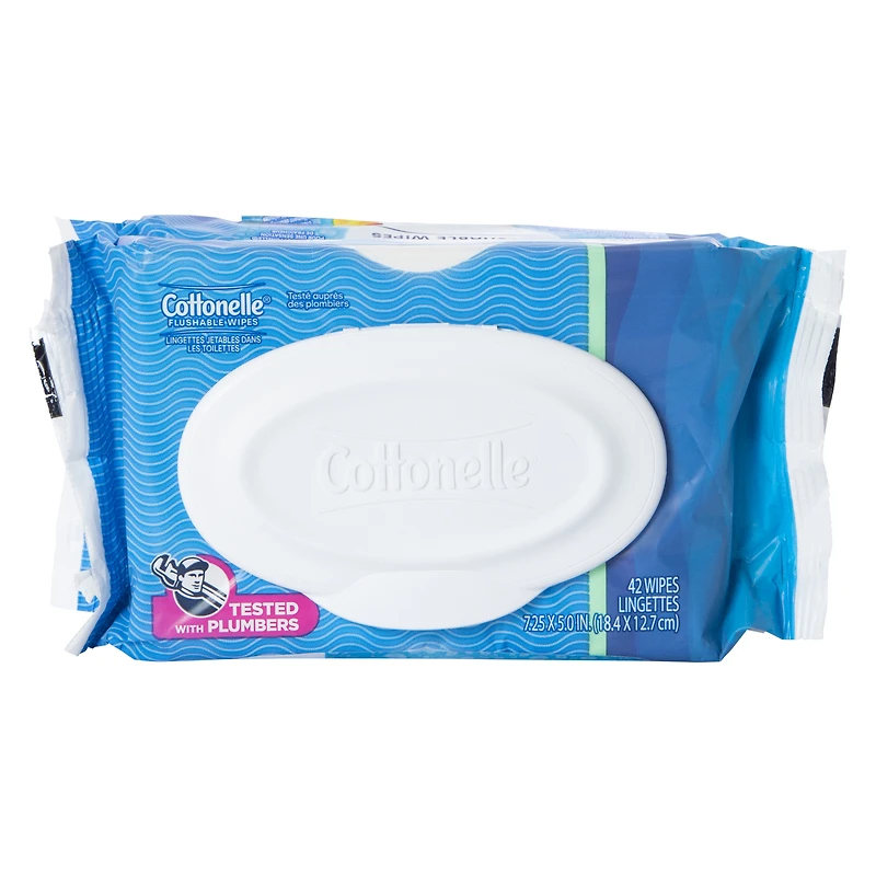 cottonelle® flushable wipes 84-count