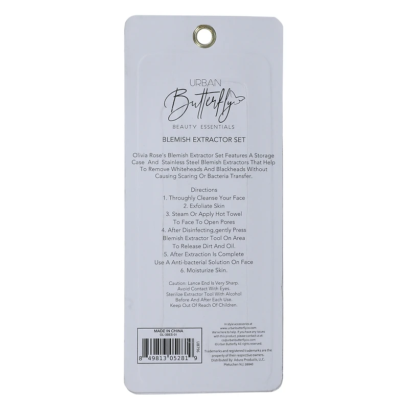 urban butterfly blemish extractor set 3-piece