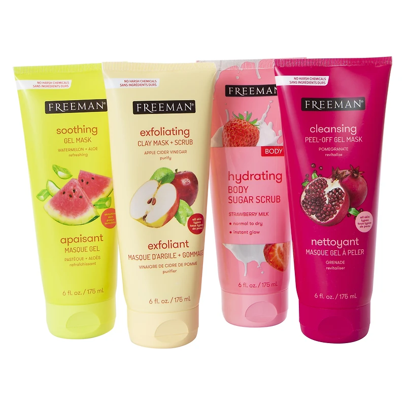 freeman® fruity face multi-masking kit 6 fl.oz 4-count