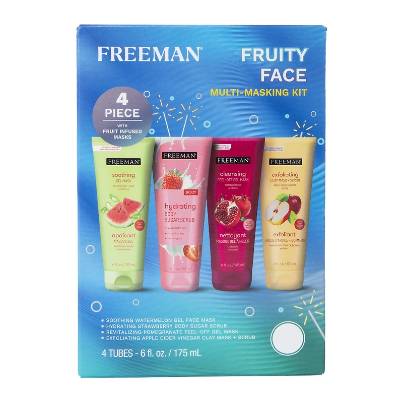 freeman® fruity face multi-masking kit 6 fl.oz 4-count