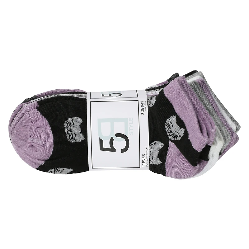 ladies quarter socks 10-pack