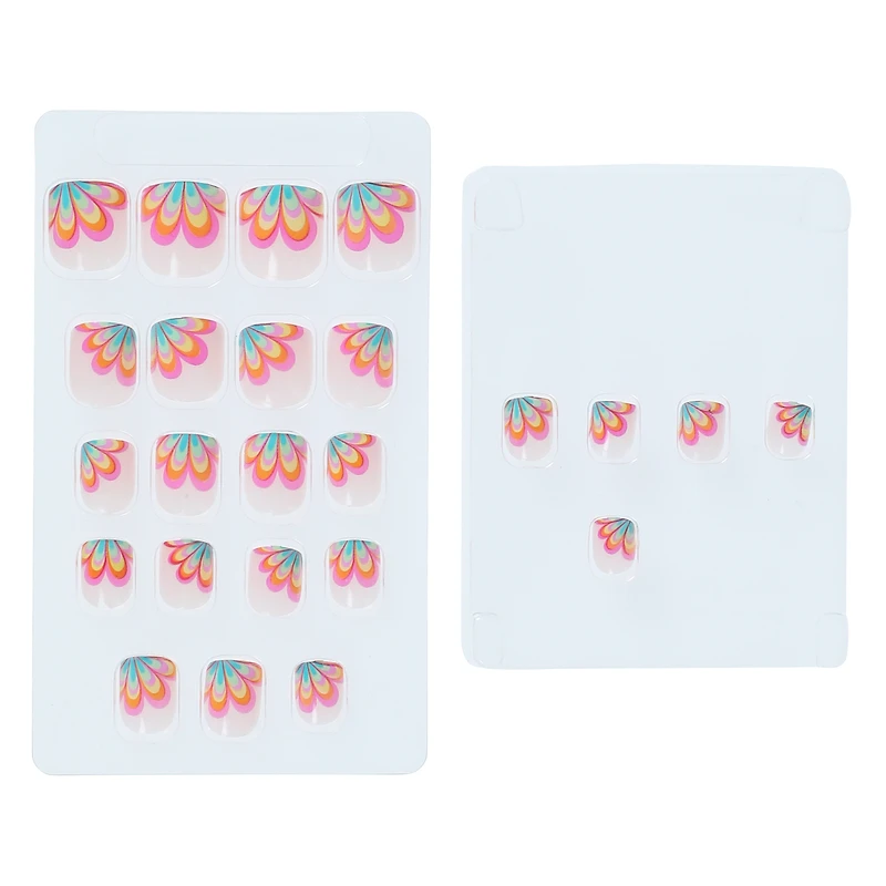 pretty woman kids press on faux nails 24-piece set