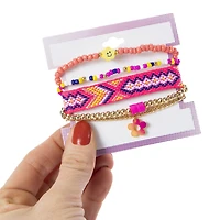 Bracelet Set 5-Piece - Happy Flower