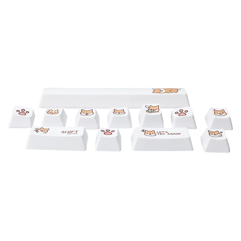 flytech™ kawaii keycaps set 12-piece
