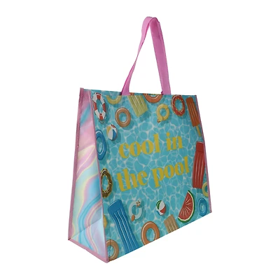 summer shopper tote bag 20.5in x 17.7in