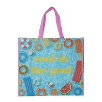 summer shopper tote bag 20.5in x 17.7in