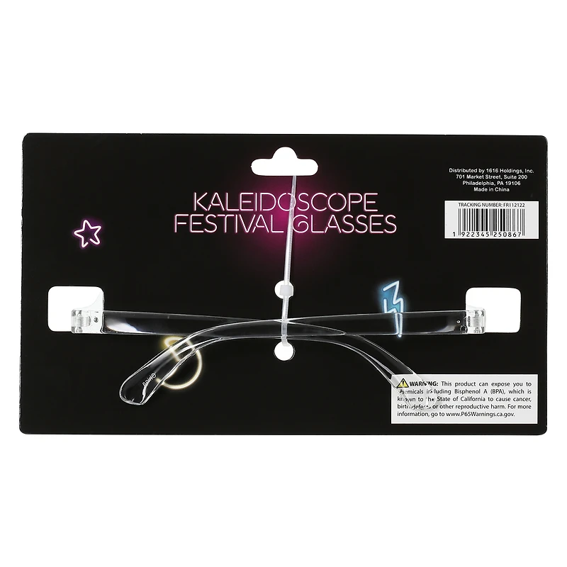 kaleidoscope festival glasses