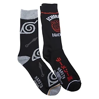 naruto shippuden™ mens crew socks 2-pack