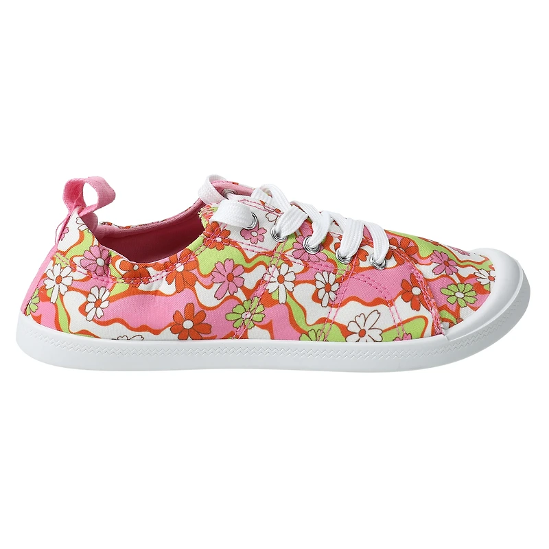 ladies retro floral scrunchback sneakers