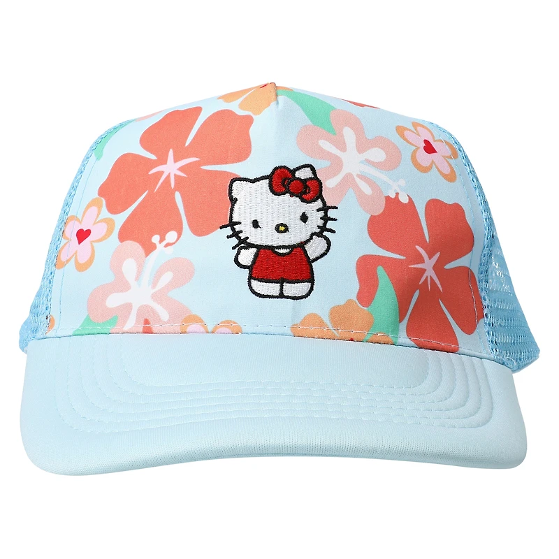 hello kitty® floral trucker hat
