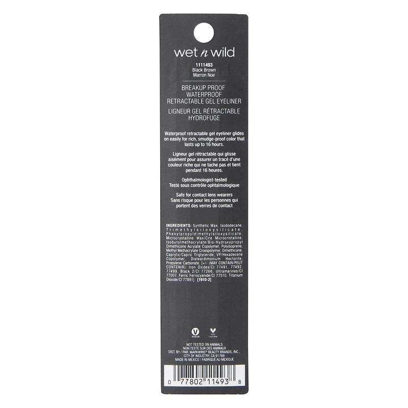 wet n' wild® mega last breakup-proof retractable eyeliner
