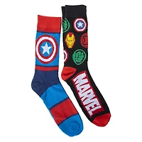 Marvel mens crew socks 2-pack