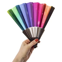 foldable hand-held festival fan - pride