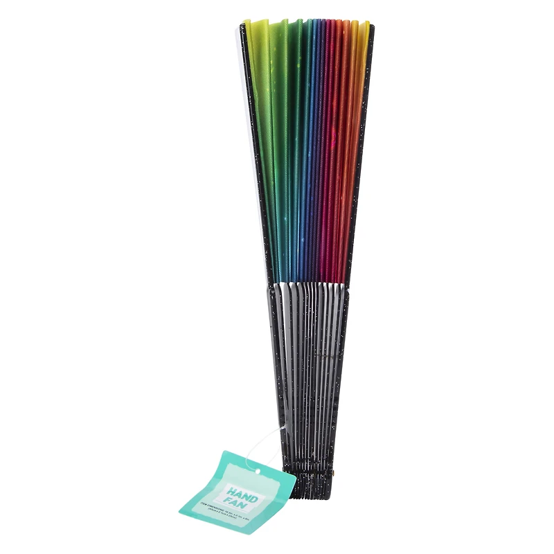 foldable hand-held festival fan - pride