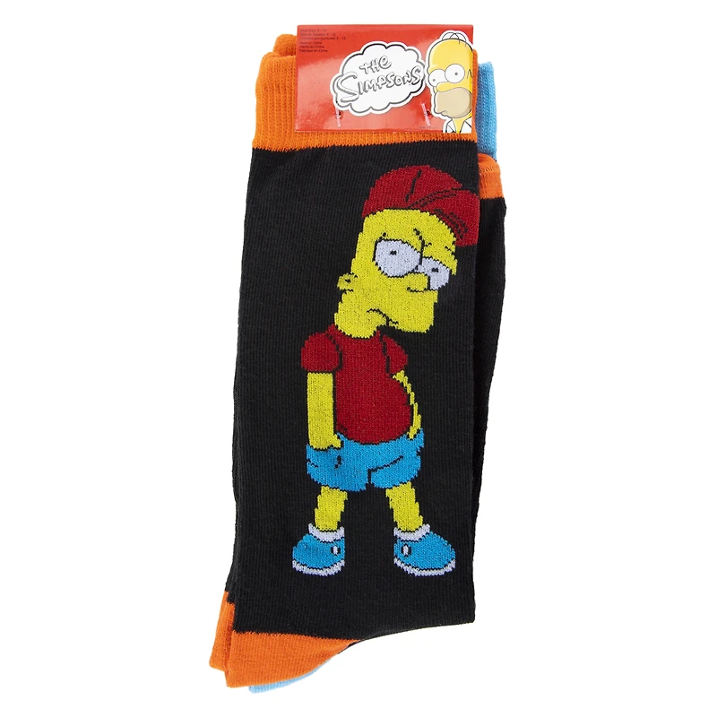 the simpsons™ mens crew socks 2-pack