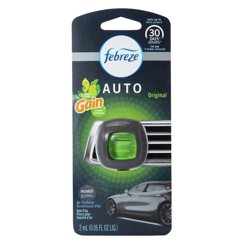 febreze® auto original with gain™ scent vent clip