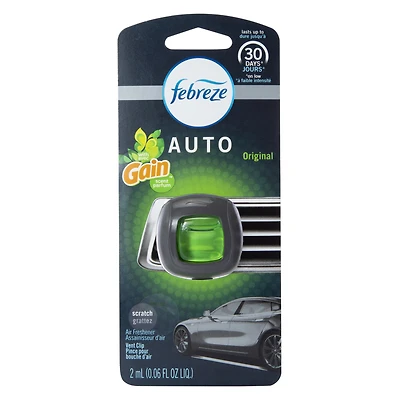 febreze® auto original with gain™ scent vent clip