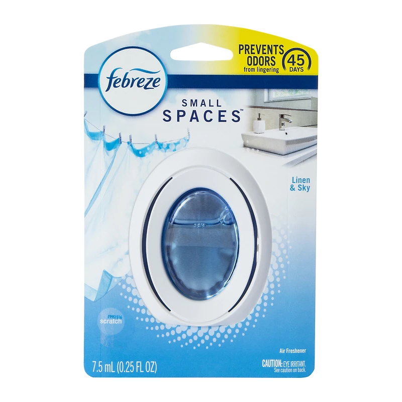 febreze small spaces linen & sky air freshener 0.25 fl.oz