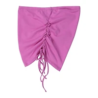 pink ruched side-tie tube top