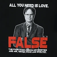 the office™ dwight 'all you need is love' graphic tee