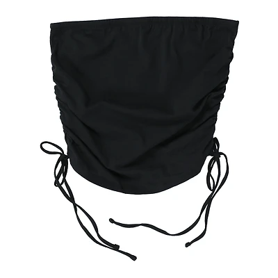 ruched side-tie tube top