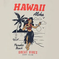 hawaii hula dancer graphic tee