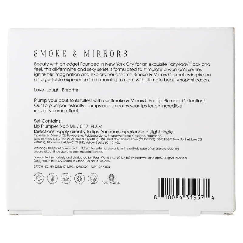 smoke & mirrors lip plumper set 5-count