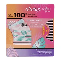 always® teen™ radiant with flex foam™ size 1 regular pads 14-count