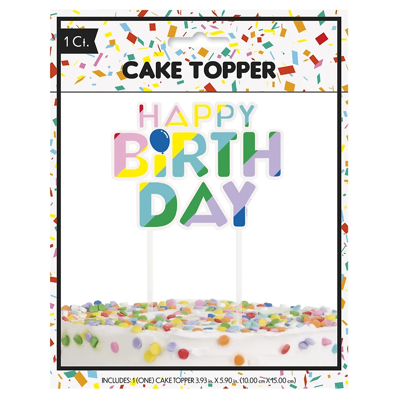 happy birthday cake topper
