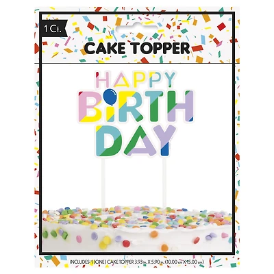 happy birthday cake topper